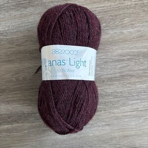 Berroco Lanas Light 100% Wool Yarn - Burgundy